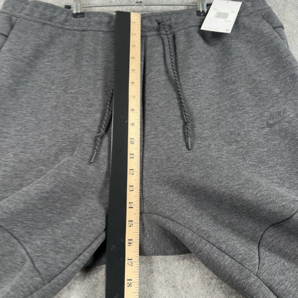 Nike Tech Fleece Pants Open Hem Mens 2XL Gray Straight Leg IM0697-032 - Picture 8 of 16